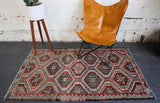 flat weave, hallway runner, runner rug, old rug, antique rug, earthy colors, faded colors, Turkish rug, vintage rug, soft rug, Portland, Oregon, rug store, rug shop, local shop