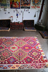 Old Adana Avsar Kilim 5.3ftx11.9ft