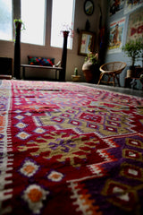 Old Adana Avsar Kilim 5.3ftx11.9ft