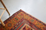 Vintage Anatolian Rug 4.10ftx8.5ft