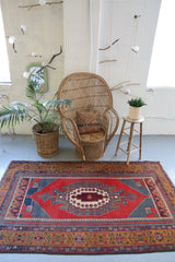 Vintage Anatolian Rug 4.10ftx8.5ft