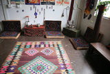 Old Milas Bencik Kilim 5.5ftx8.5ft