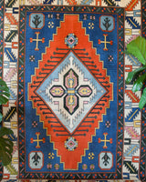 Area rug in a living room setting, pile rug, Turkish rug, custom rug, , new rug, modern rug, customizable rug, made to order rug, portland, rug shop, bright colors, wild shaman, soft rug, bold color, Portland, Oregon, rug store, rug shop, local shop, made in Turkey