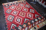 Vintage Manisa Kilim 5.8ftx7.2ft