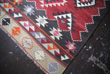 Vintage Manisa Kilim 5.8ftx7.2ft