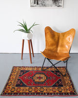 pile rug, Turkish rug, vintage rug, portland, rug shop, bright colors, wild shaman, area rug, red rug, mini rug, bold color, Portland, Oregon, rug store, rug shop, local shop, flat weave, kilim rug