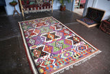 Vintage Antalya Kilim 5.7ftx9.3ft