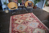Old Mersin Mut Kilim 5.10ftx9.9ft