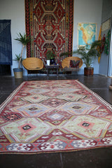 Old Mersin Mut Kilim 5.10ftx9.9ft