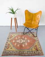 old rug, antique rug, earthy colors, faded colors, turkish rug, vintage rug, flat weave, mini rug, pile rug, Wild Shaman, Portland, Oregon, rug store, rug shop, local shop, kilim rug