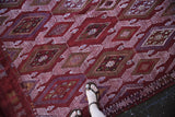 Old Konya Cicim Kilim 5ftx7.9ft