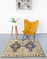 old rug, antique rug, earthy colors, faded colors, turkish rug, vintage rug, flat weave, mini rug, pile rug, Wild Shaman, Portland, Oregon, rug store, rug shop, local shop, kilim rug