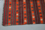 orange, brown, striped, old rug, vintage kilim, flat weave, antique, oushak rug, portland rug shop, rug store, wild shaman