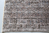 Vintage Turkish  Overdyed Isparta Rug in Ash 5' x 8'