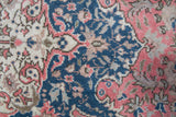 Vintage Turkish rug in living room setting, old rug, antique rug, pastel colors, faded colors, Turkish rug, vintage rug, soft rug, Portland, Oregon, rug store, rug shop, local shop
