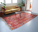 Vintage Turkish Afyon Kilim