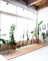 pile rug runner, Turkish rug, vintage rug, portland, rug shop, bright colors, wild shaman, runner rug, bold color, Portland, Oregon, rug store, rug shop, local shop, hallway runner, skinny runner, kilim runner, earthy colors, faded colors