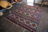 Vintage Aegean Cicim Kilim 6.2ftx8.1ft