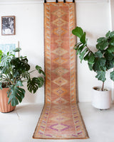 pile rug runner, Turkish rug, vintage rug, portland, rug shop, bright colors, wild shaman, runner rug, bold color, Portland, Oregon, rug store, rug shop, local shop, hallway runner, skinny runner, kilim runner, earthy colors, faded colors