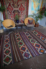 Vintage Aegean Cicim Kilim 6.2ftx8.1ft