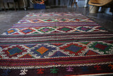 Vintage Aegean Cicim Kilim 6.2ftx8.1ft