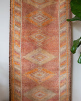 pile rug runner, Turkish rug, vintage rug, portland, rug shop, bright colors, wild shaman, runner rug, bold color, Portland, Oregon, rug store, rug shop, local shop, hallway runner, skinny runner, kilim runner, earthy colors, faded colors