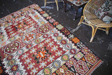 Old Mersin Mut Kilim 5.2ftx7.10ft