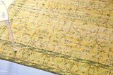 Vintage Overdyed Isparta Rug in Mint Lemon 6ftx10ft