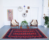 old rug, antique rug, modern rug, bold colors, turkish rug, vintage rug, flat weave, kilim rug, large area rug, square rug, Wild Shaman, Portland, Oregon, rug store, rug shop, local shop