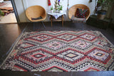 Old Fethiye Kilim 5.1ftx8.9ft