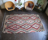 Old Fethiye Kilim 5.1ftx8.9ft