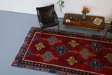 Vintage Turkish Sivas Sarkisla Kilim Rug 5'3"x12'