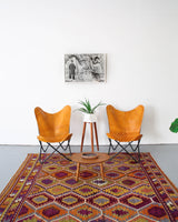 Turkish rug, vintage rug, flat weave, kilim rug, large area rug, square rug, Wild Shaman, Portland, Oregon, rug store, rug shop, local shop, bright colors, area rug, red rug, bold color