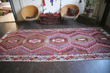 Vintage Kayseri Avsar Kilim Rug 5'x12'