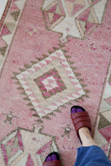 pile rug runner, Turkish rug, vintage rug, portland, rug shop, bright colors, wild shaman, runner rug, bold color, Portland, Oregon, rug store, rug shop, local shop, hallway runner, skinny runner, kilim runner, earthy colors, faded colors