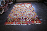 Vintage Antalya Kilim 5.9ftx10ft