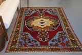 Old Anatolian Rug 4.6ftx7.3ft