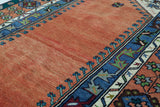 Vintage Turkish rug in a living room setting, pile rug, Turkish rug, vintage rug, portland, rug shop, bright colors, wild shaman, soft rug, bold color, Portland, Oregon, rug store, rug shop, local shop