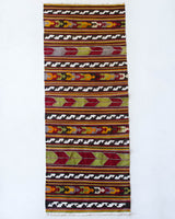 Turkish rug, vintage rug, portland, rug shop, bright colors, wild shaman, runner rug, bold color, Portland, Oregon, rug store, rug shop, local shop, hallway runner, skinny runner, kilim runner, earthy colors, faded colors