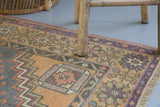 Vintage Anatolian Rug 3.9ftx7ft