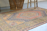 Vintage Anatolian Rug 3.9ftx7ft