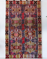 Turkish rug, vintage rug, flat weave, kilim rug, large area rug, square rug, Wild Shaman, Portland, Oregon, rug store, rug shop, local shop, bright colors, area rug, bold color