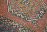 Vintage Anatolian Rug 3.9ftx7ft