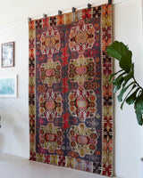 Turkish rug, vintage rug, flat weave, kilim rug, large area rug, square rug, Wild Shaman, Portland, Oregon, rug store, rug shop, local shop, bright colors, area rug, bold color
