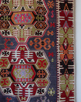 Turkish rug, vintage rug, flat weave, kilim rug, large area rug, square rug, Wild Shaman, Portland, Oregon, rug store, rug shop, local shop, bright colors, area rug, bold color