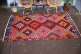 Vintage Aegean Cicim Kilim 5.5x9.6ft