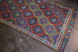 Vintage Mersin Mut Cicim Kilim 6.8ftx11.2ft