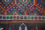 Vintage Mersin Mut Cicim Kilim 6.8ftx11.2ft