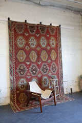 old rug, antique rug, earthy colors, faded colors, turkish rug, vintage rug, flat weave, kilim rug, large area rug, square rug, Wild Shaman, Portland, Oregon, rug store, rug shop, local shop