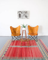 Turkish rug, vintage rug, flat weave, kilim rug, large area rug, square rug, Wild Shaman, Portland, Oregon, rug store, rug shop, local shop, bright colors, area rug, red rug, bold color